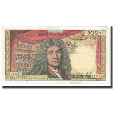 France, 500 Nouveaux Francs, Molière, 1966, 1966-01-06, EF(40-45)