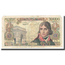 France, 10,000 Francs, Bonaparte, 1957, 1957-06-06, VF(20-25), Fayette:51.8
