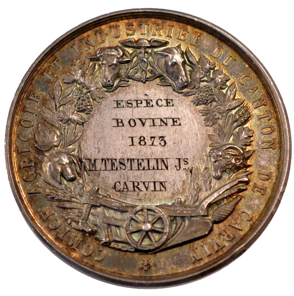 FRANCE, Business & industry, French Third Republic, Medal, 1873, AU(55-58),...