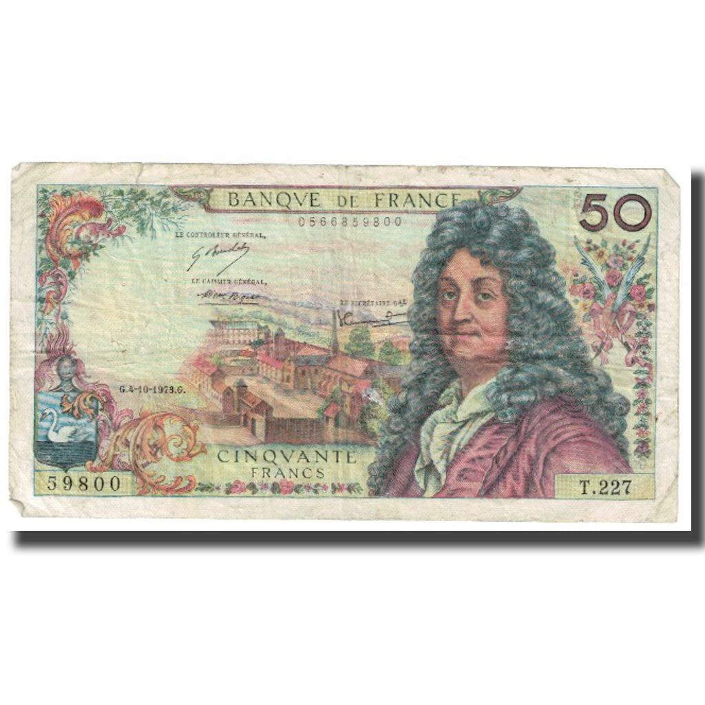 Francia, 50 Francs, Racine, 1973, 1973-10-04, MBC, Fayette:64.27, KM:148d
