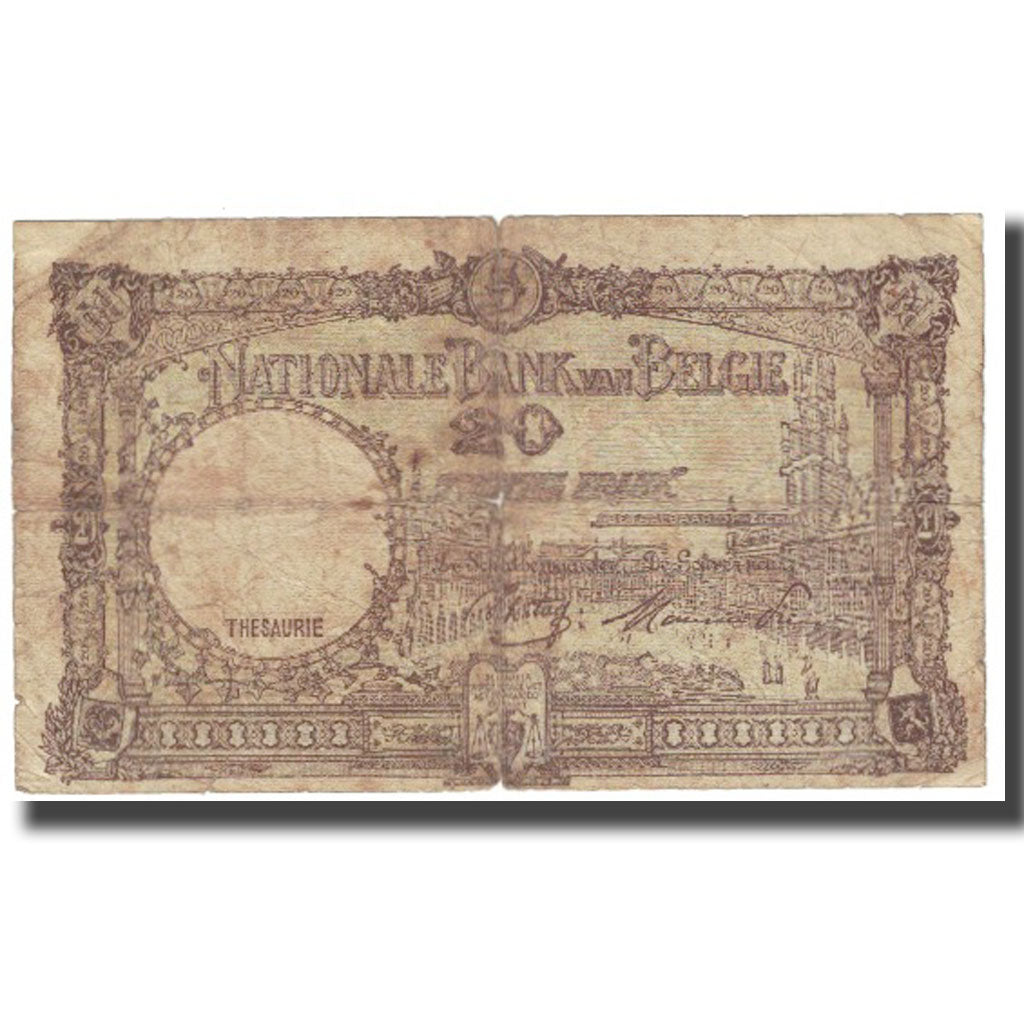 Banknote, Belgium, 20 Francs, 1945, 1945-03-14, KM:94, VF(20-25)