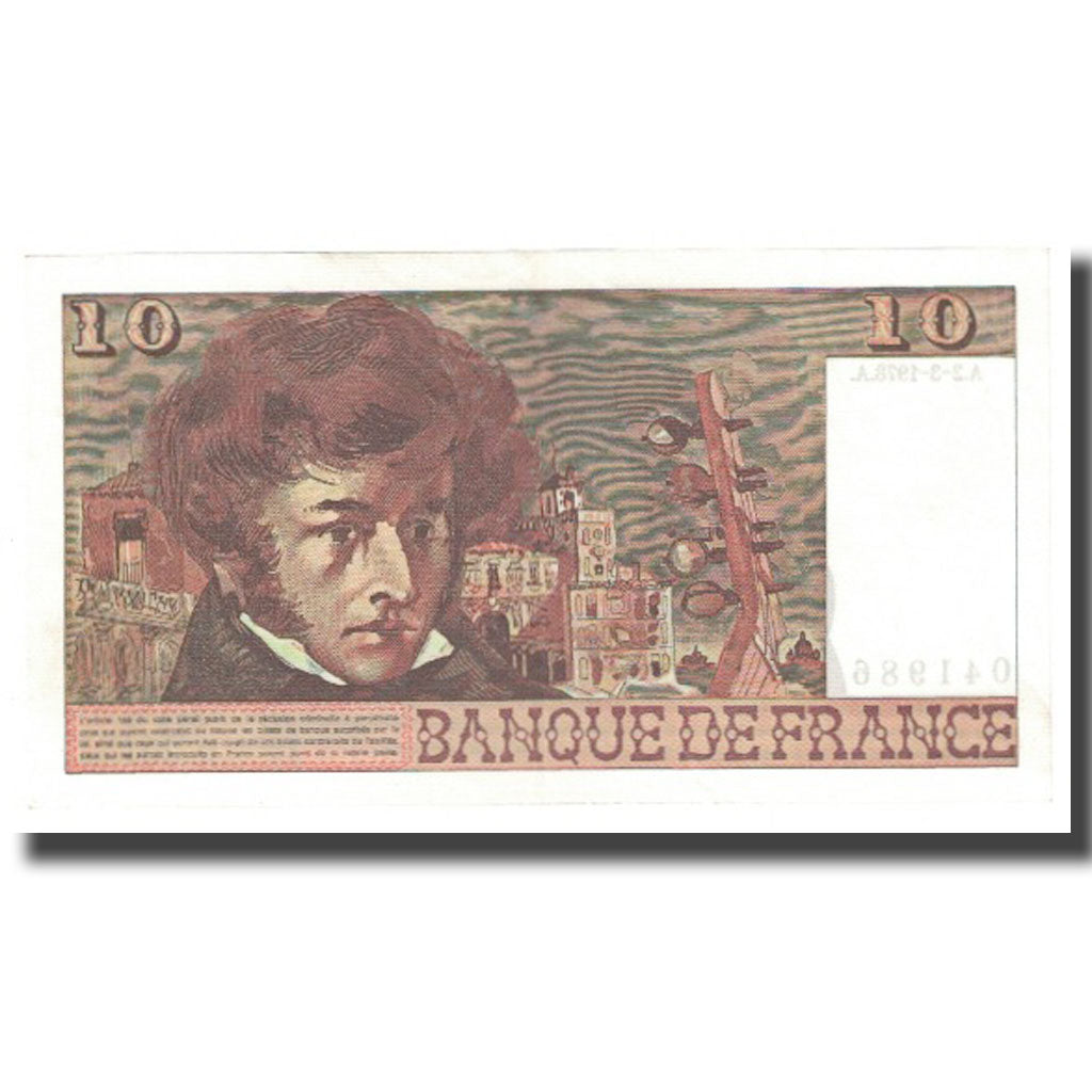 Frankrijk, 10 Francs, Berlioz, 1978, 1978-03-02, NIEUW, Fayette:63.24, KM:150c