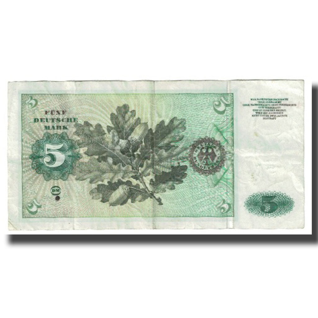 Banknote, GERMANY - FEDERAL REPUBLIC, 5 Deutsche Mark, 1960, 1960-01-02, KM:18a