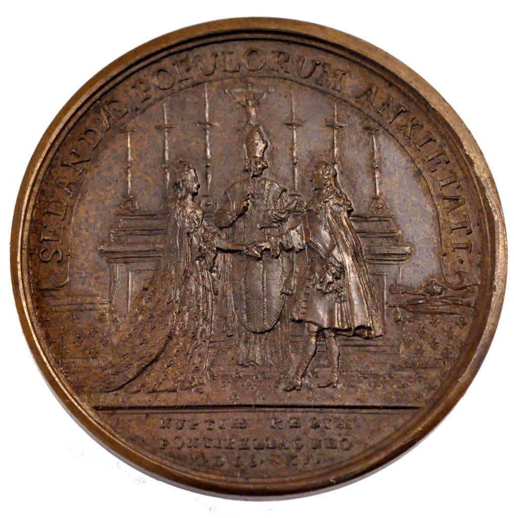 FRANCE, Politics, Society, War, Louis XV, Medal, 1725, AU(55-58), Duvivier,...