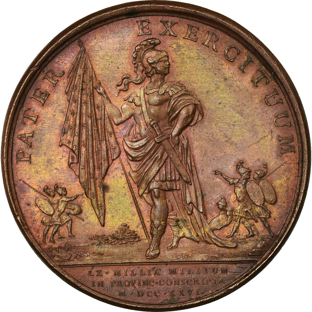 France, Medal, Louis XV, Politics, Society, War, 1726, Duvivier, AU(55-58)