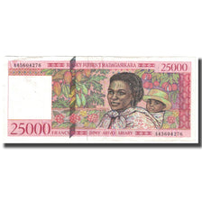 Banknote, Madagascar, 25,000 Francs = 5000 Ariary, KM:82, EF(40-45)