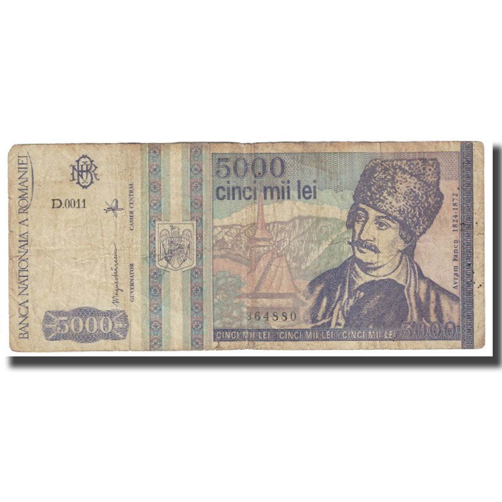 Banconote, Romania, 5000 Lei, 1993, 1993-05-01, KM:103a, MB
