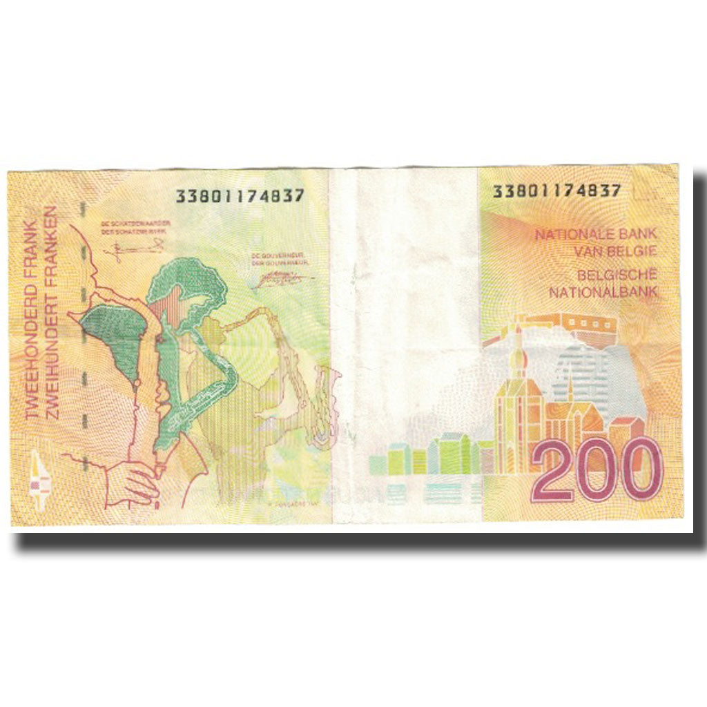 Banconote, Belgio, 200 Francs, 1994, KM:148, BB