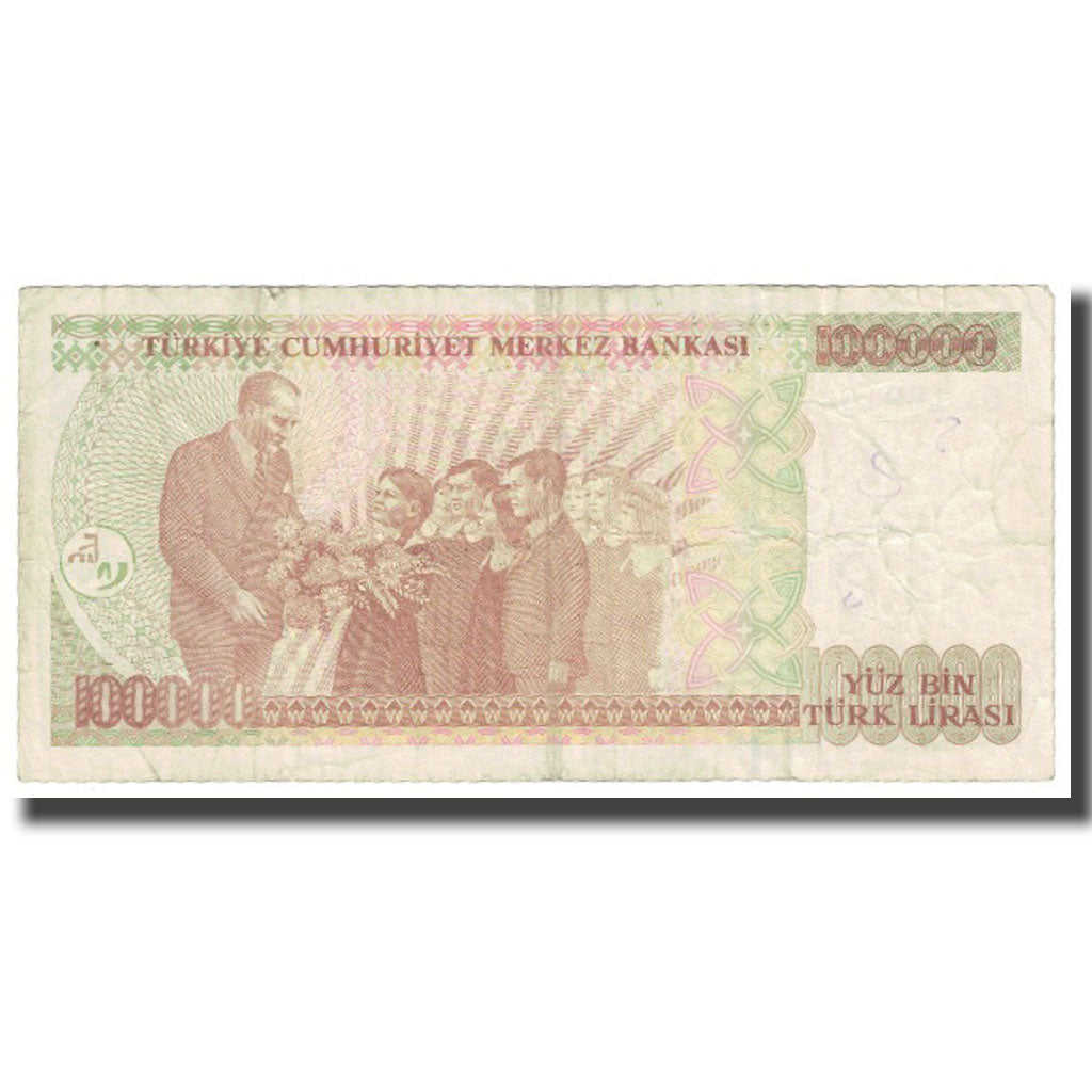Geldschein, Türkei, 100,000 Lira, 1970, 1970-10-14, KM:206, S