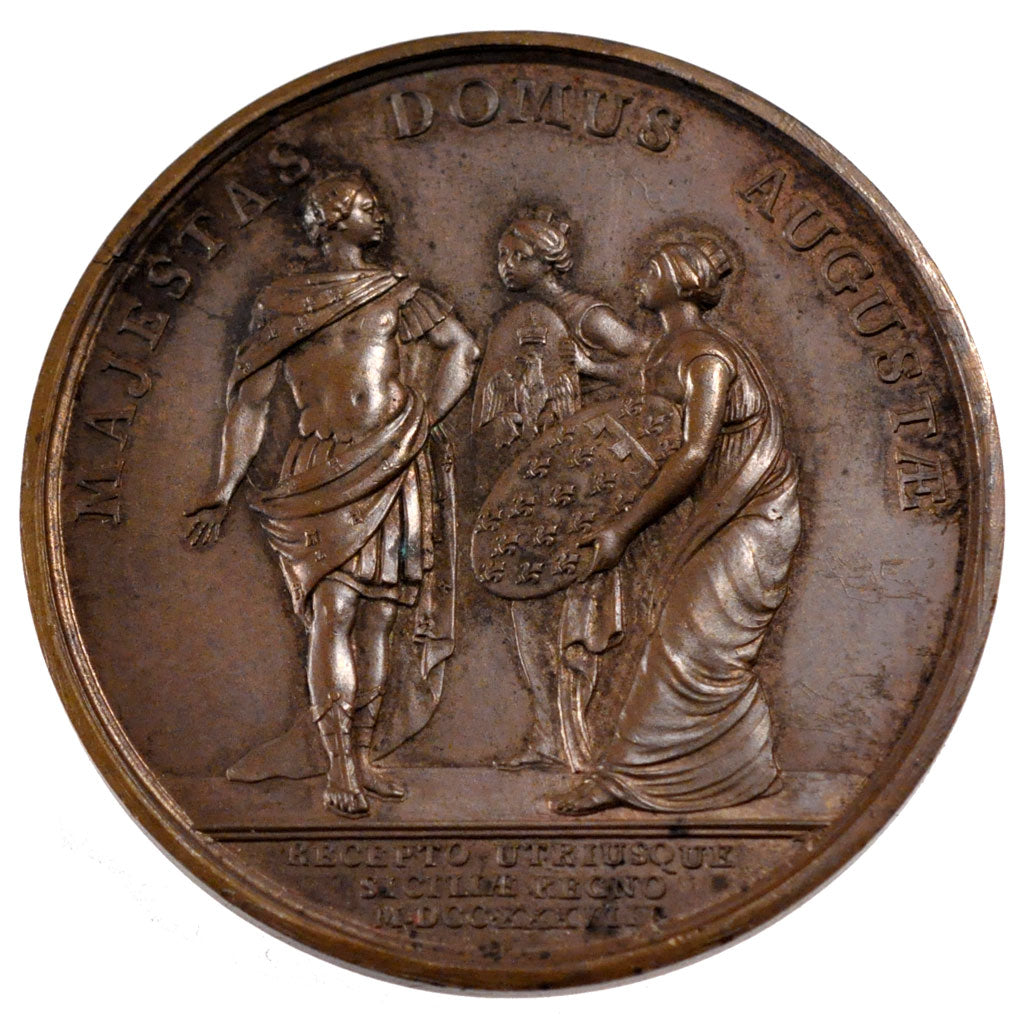 Francia, Medal, Louis XV, Politics, Society, War, 1738, Duvivier, BB+, Rame, 41