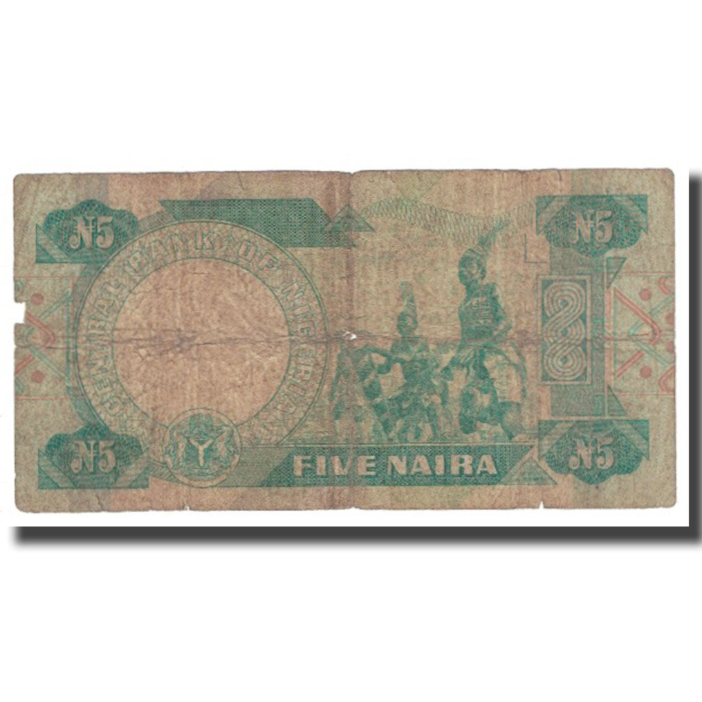Banknote, Nigeria, 5 Naira, KM:20c, VF(20-25)