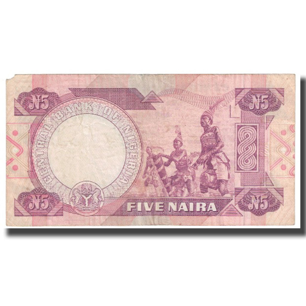 Banknote, Nigeria, 5 Naira, KM:24b, VF(20-25)