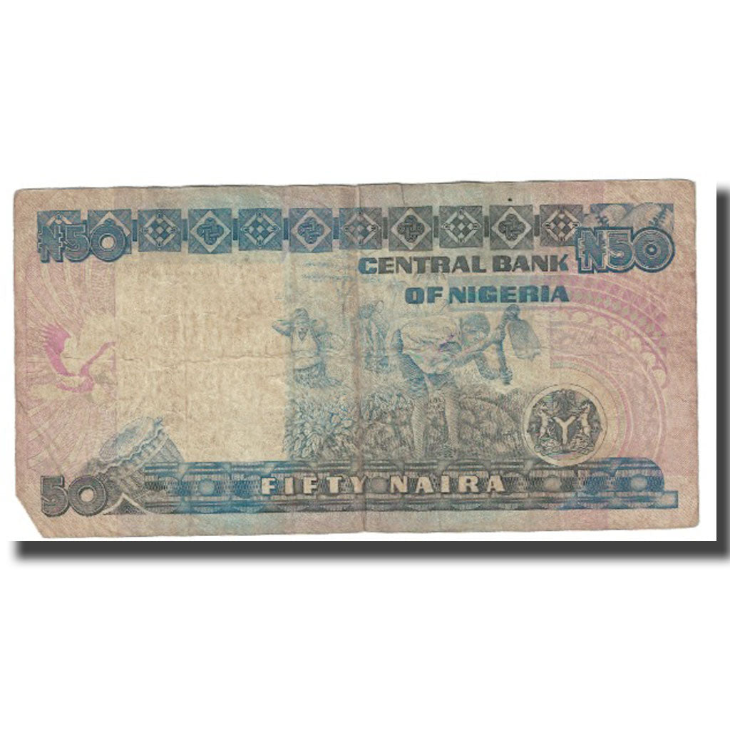 Banknote, Nigeria, 50 Naira, KM:27b, VF(20-25)