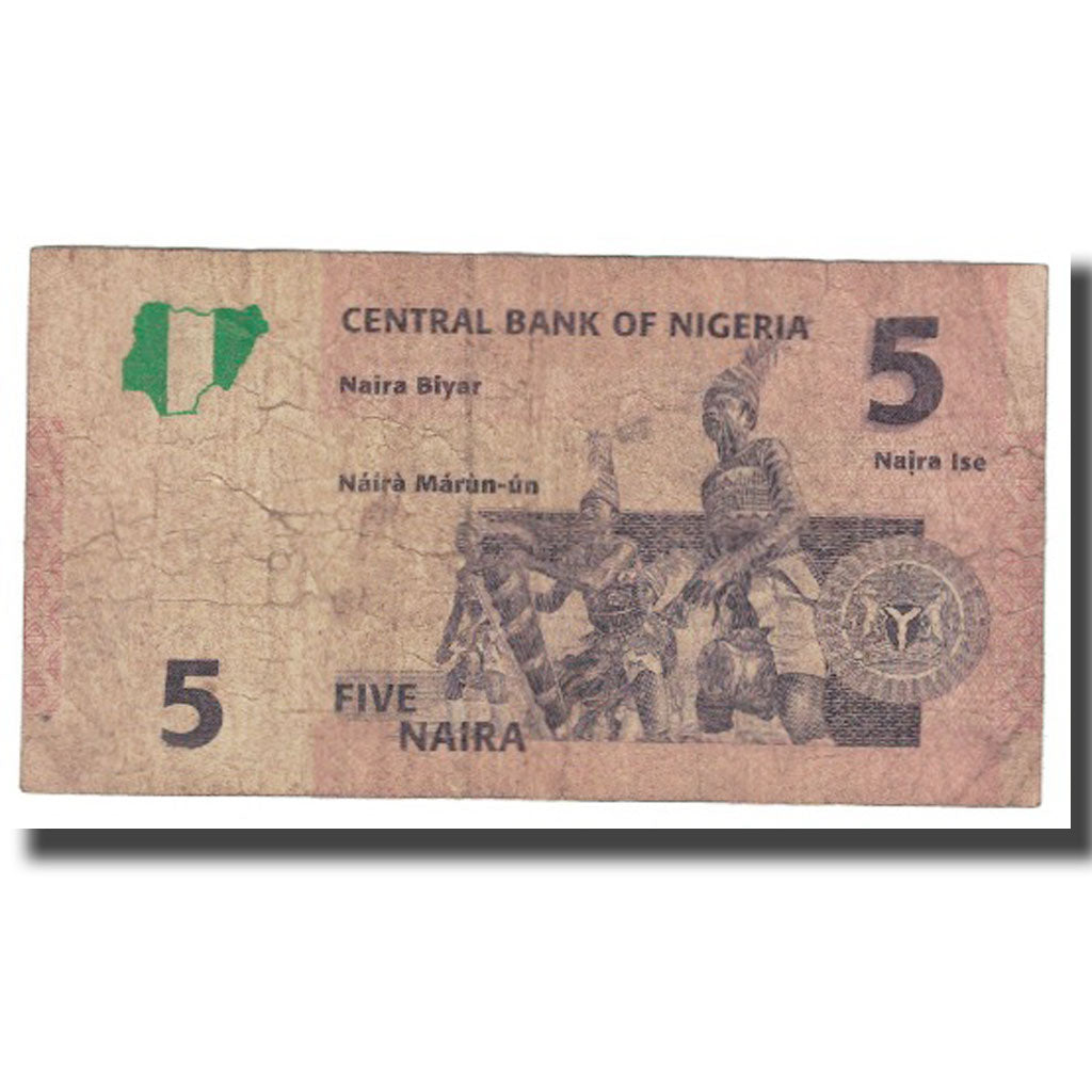 Billete, 5 Naira, Nigeria, KM:32a, BC