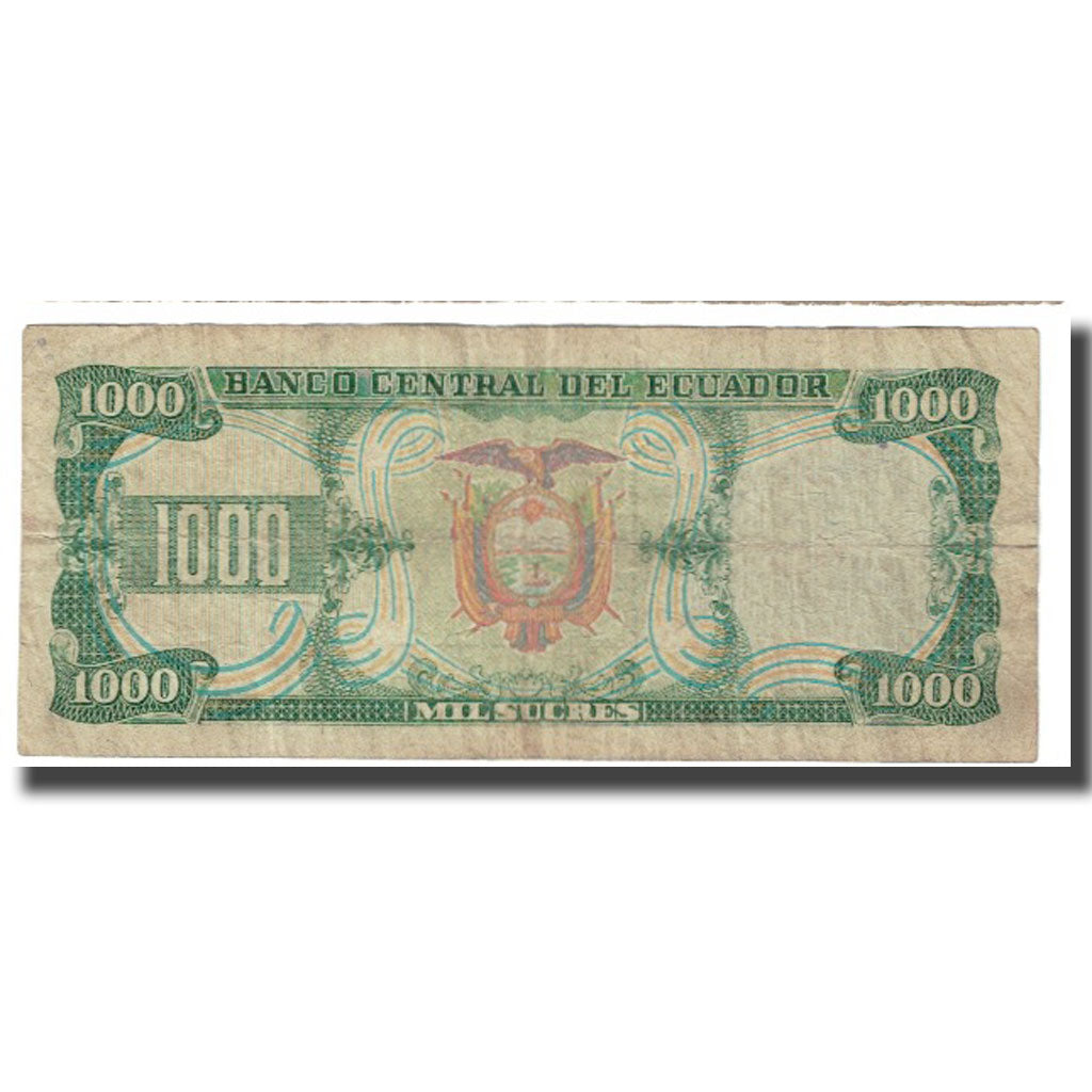 Banknote, Ecuador, 1000 Sucres, 1988, 1988-06-08, KM:125a, VF(20-25)