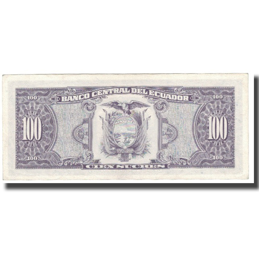 Banknot, Ekwador, 100 Sucres, 1993, 1993-08-20, KM:123, UNC(65-70)