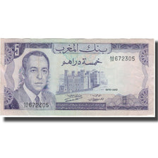 Banknot, Maroko, 5 Dirhams, KM:56a, EF(40-45)