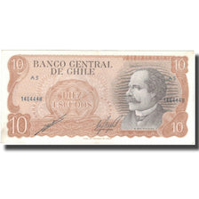 Banknot, Chile, 10 Escudos, KM:143, AU(55-58)