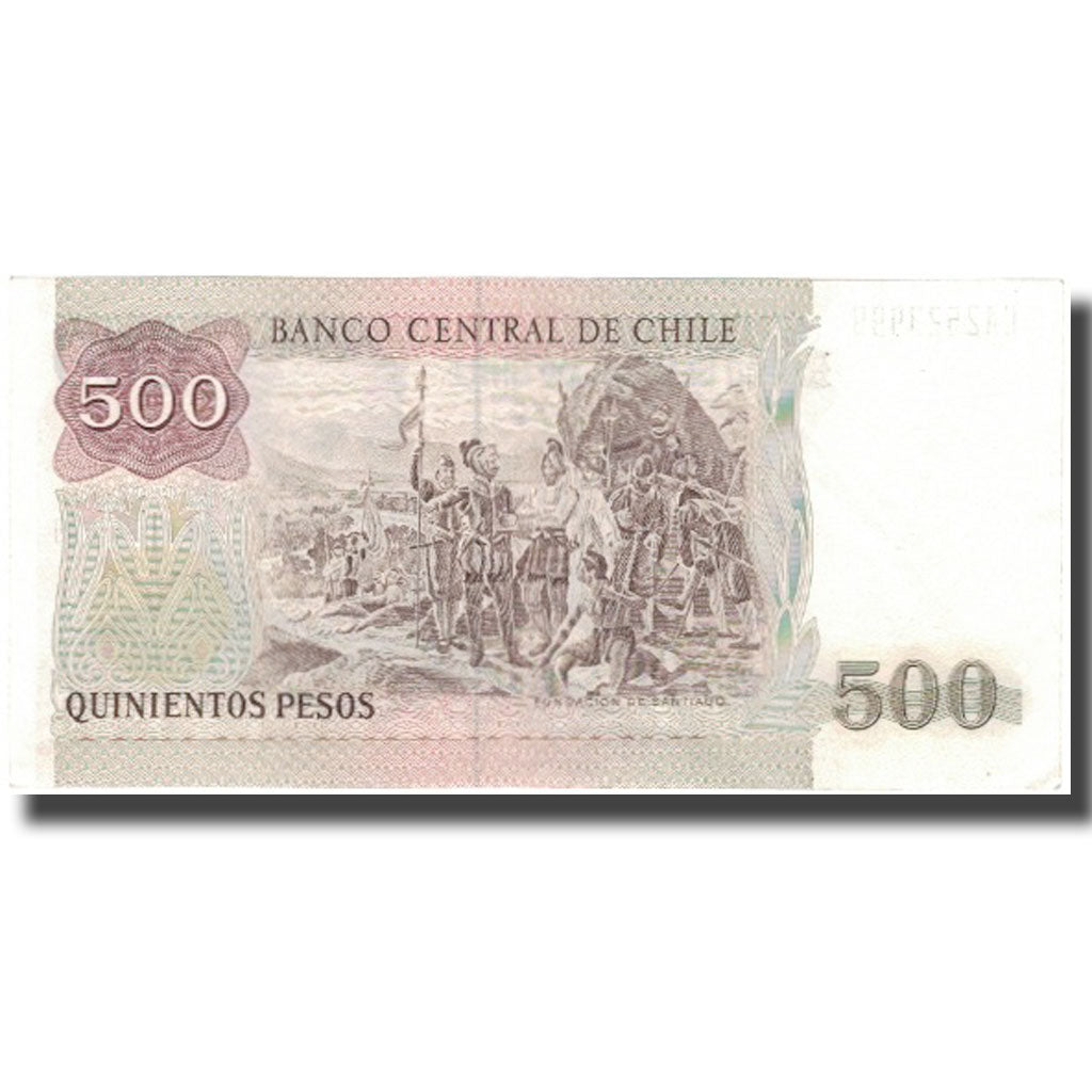 Geldschein, Chile, 500 Pesos, 1990, KM:153b, VZ