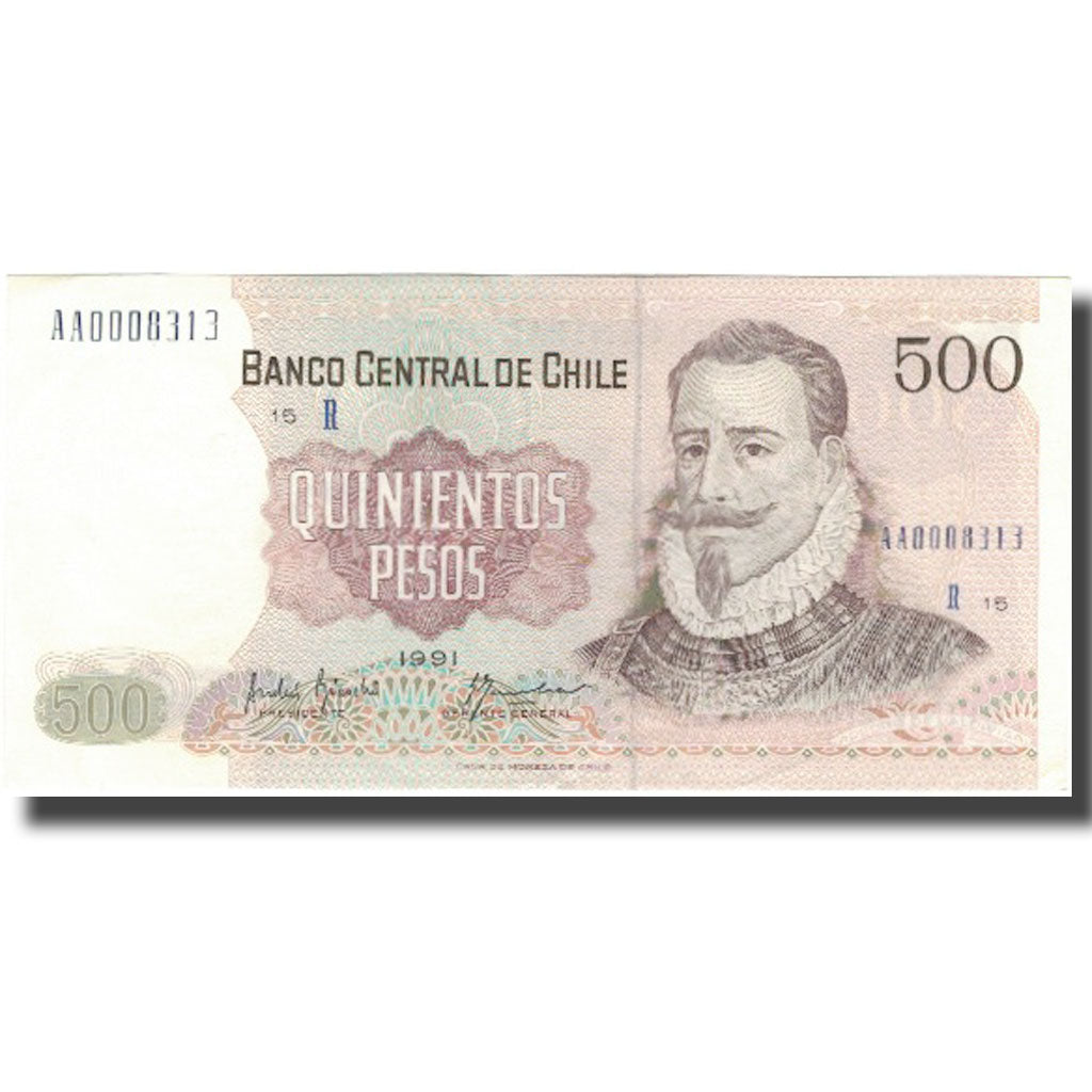 Billete, 500 Pesos, 1991, Chile, KM:153d, EBC