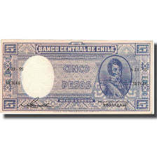 Banknote, Chile, 5 Pesos = 1/2 Condor, KM:119, AU(55-58)