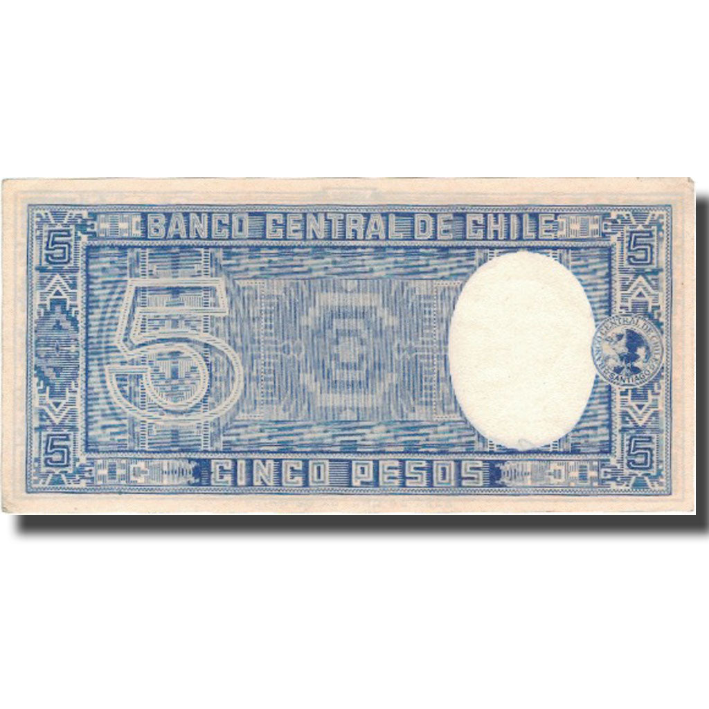 Banknote, Chile, 5 Pesos = 1/2 Condor, KM:119, AU(55-58)