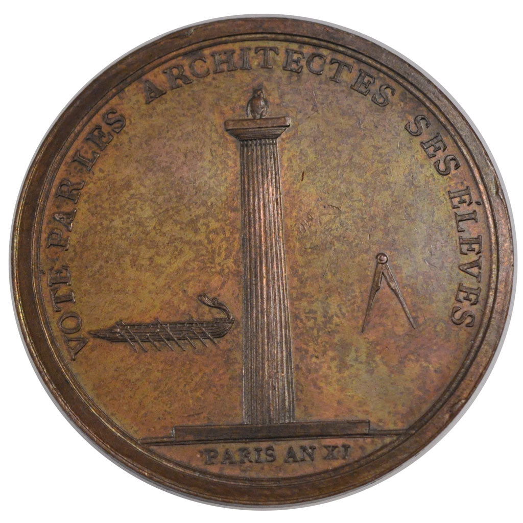 FRANCE, Arts & Culture, French Consulate, Medal, 1803, AU(55-58), Duvivier,...