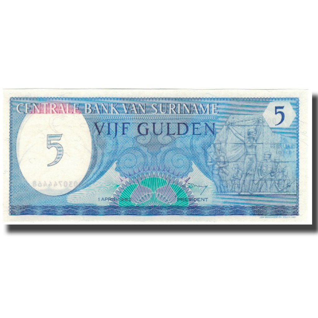 Billete, 5 Gulden, Surinam, KM:125, UNC