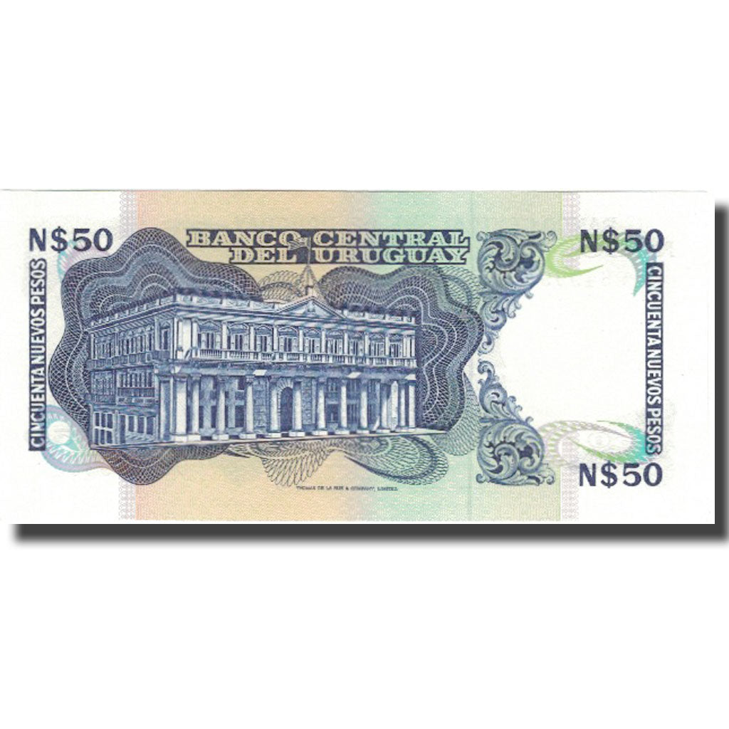 Banconote, Uruguay, 50 Nuevos Pesos, 1988, 1988-06-30, KM:61a, FDS