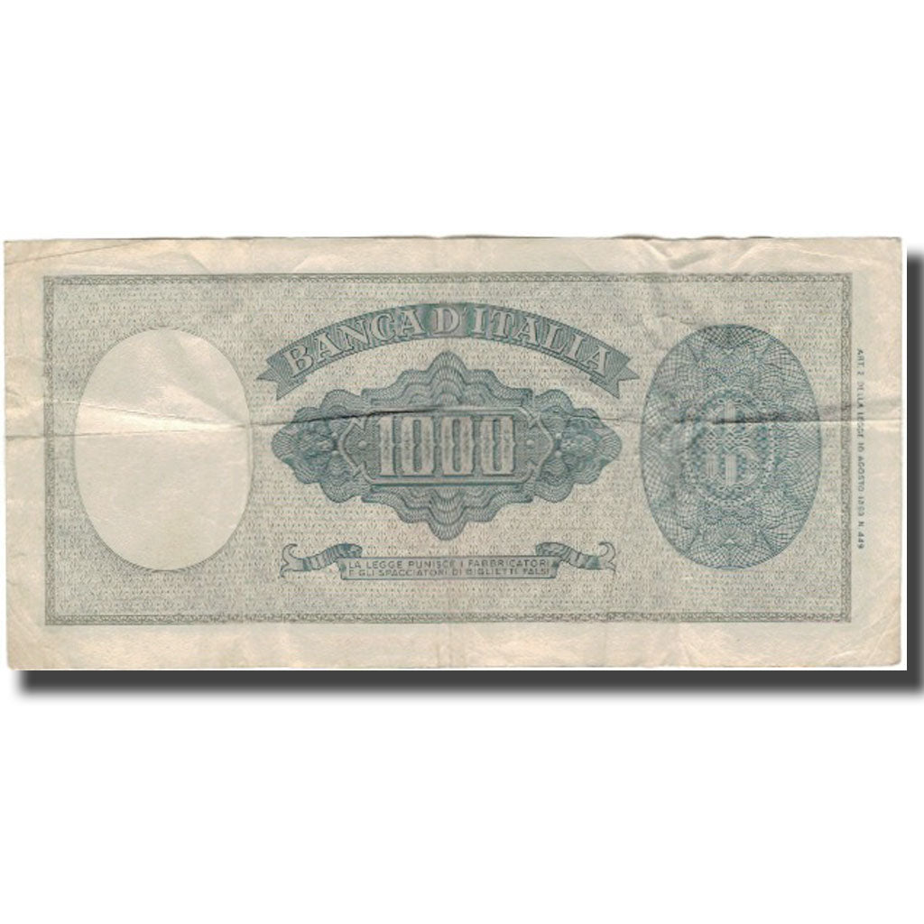 Banconote, Italia, 1000 Lire, 1947, KM:83, BB
