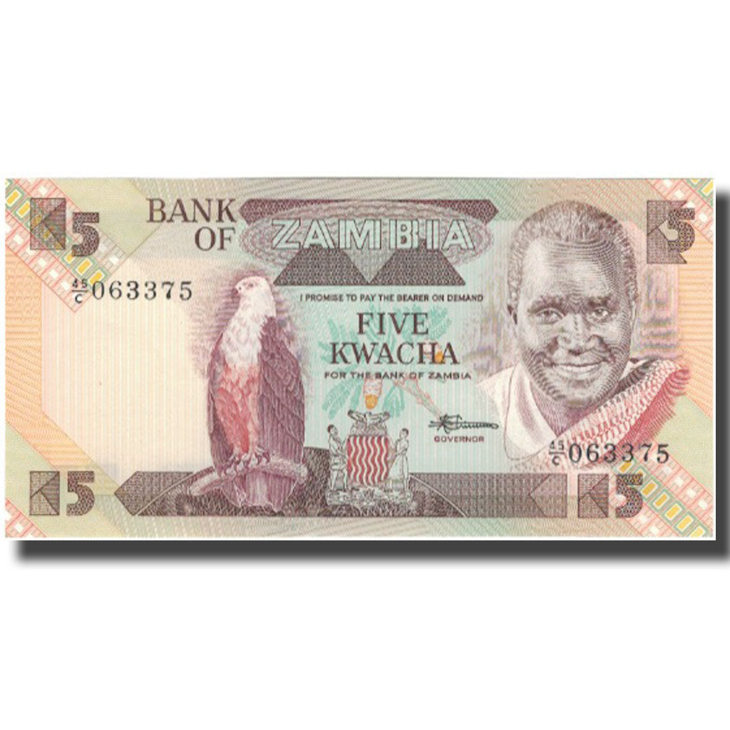 Banknote, Zambia, 5 Kwacha, KM:25d, UNC(65-70)