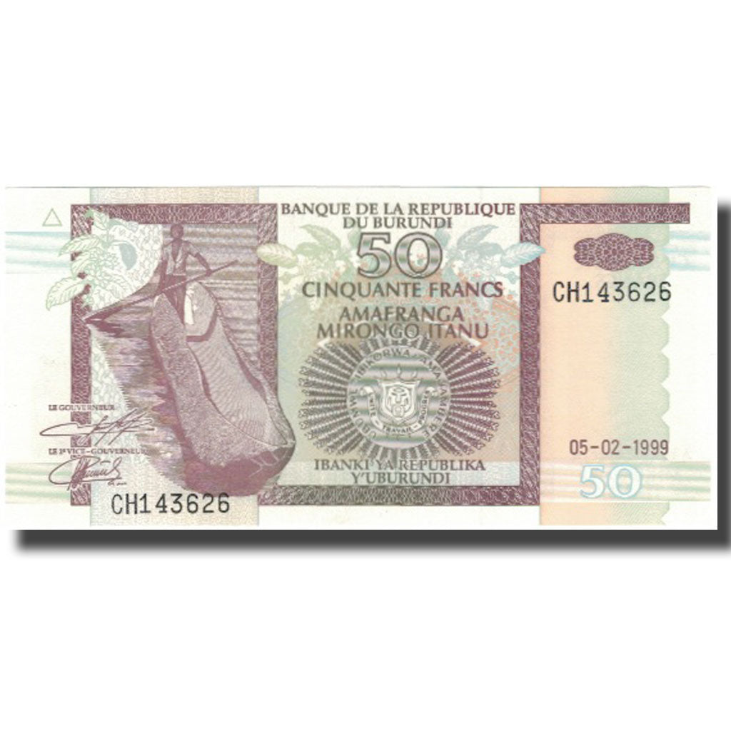 Banconote, Burundi, 50 Francs, 1999, 2005-02-05, KM:36a, FDS