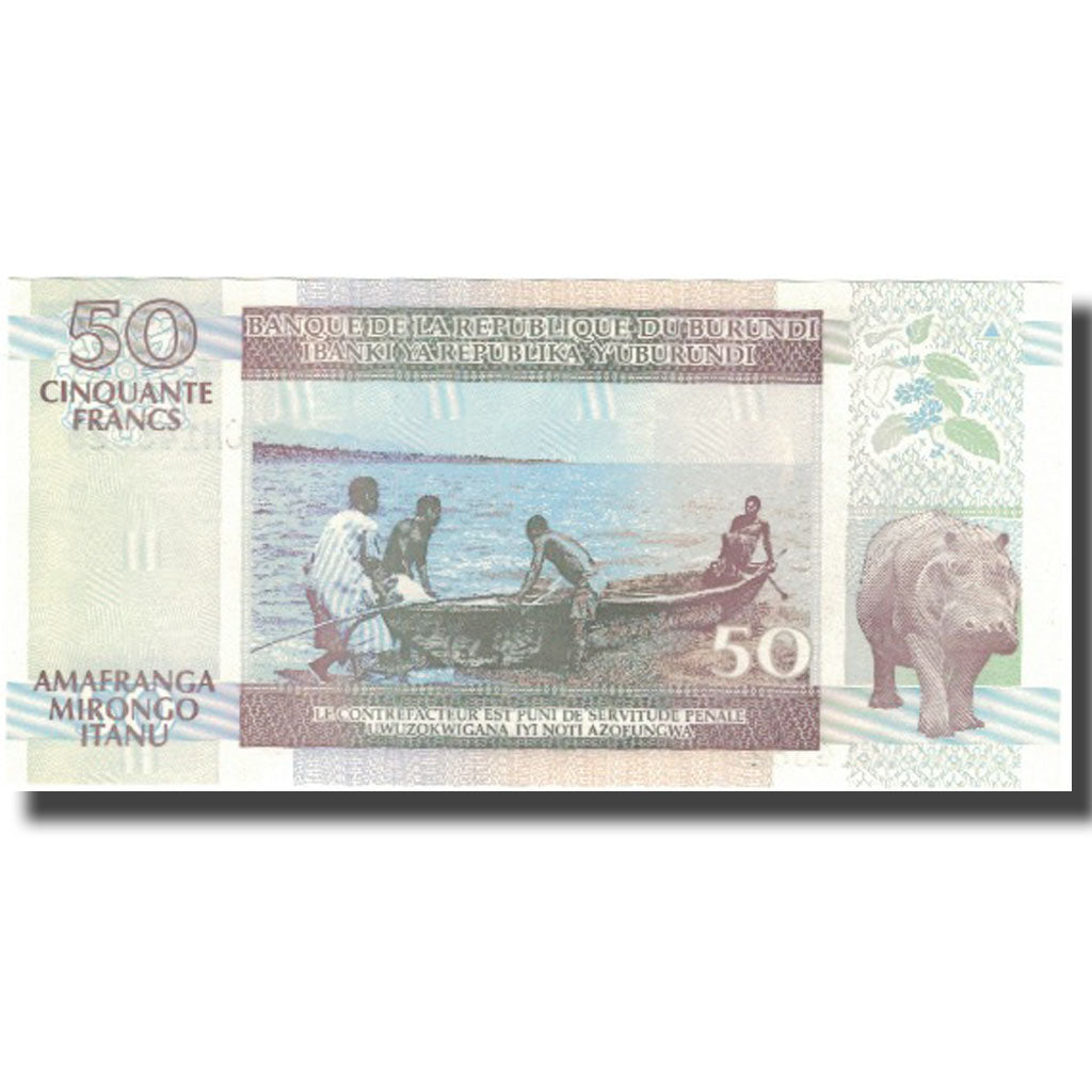 Banconote, Burundi, 50 Francs, 1999, 2005-02-05, KM:36a, FDS
