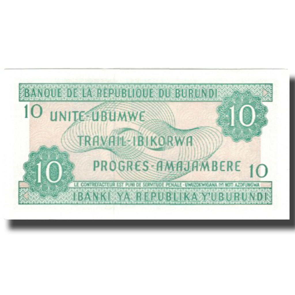 Billete, 10 Francs, Burundi, 1997-02-05, KM:33a, UNC