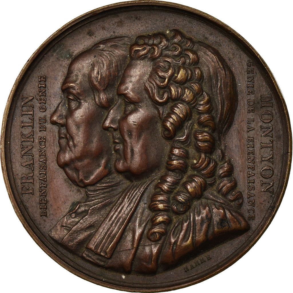 France, Medal, Louis Philippe I, Arts & Culture, 1833, Barre, AU(50-53), Bronze