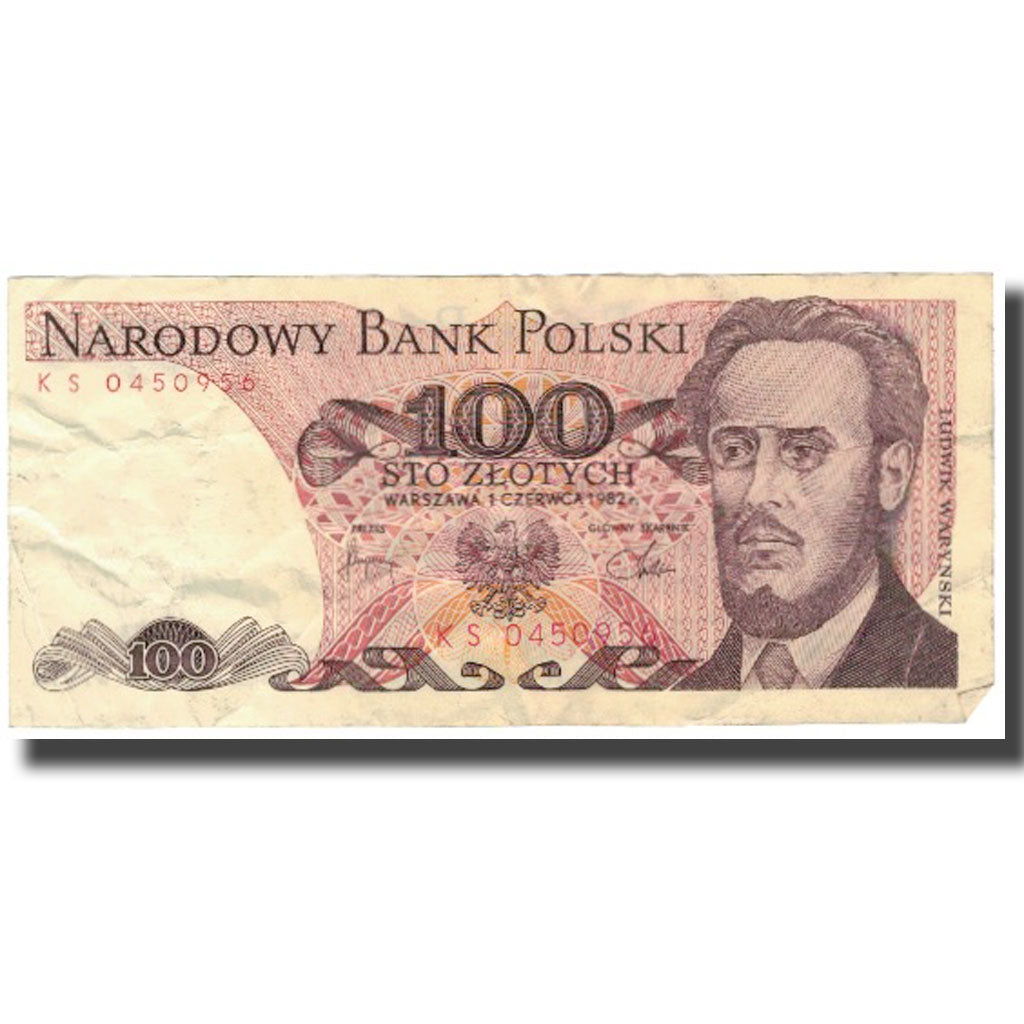 Banknote, Poland, 100 Zlotych, 1982, 1988-12-01, KM:143b, VF(20-25)