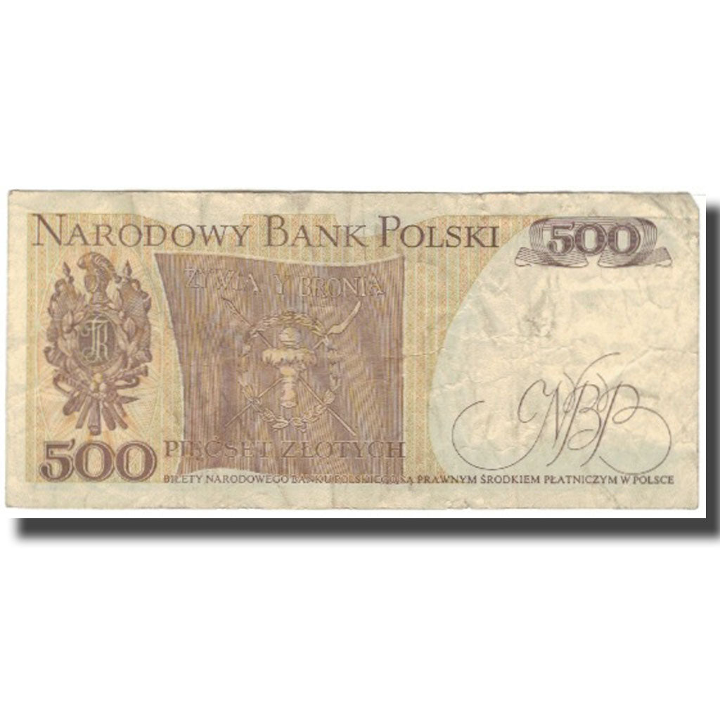 Billet, Pologne, 500 Zlotych, 1982, 1988-12-01, KM:145a, B