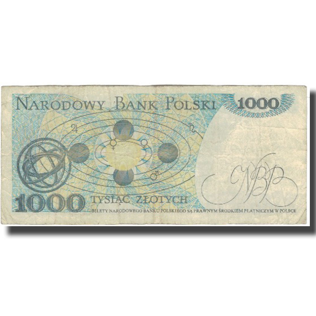 Billet, Pologne, 1000 Zlotych, 1982, 1988-12-01, KM:146a, B