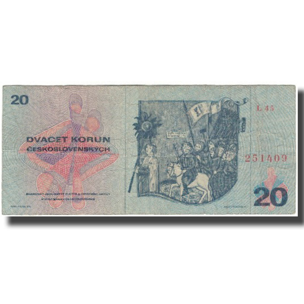 Banknote, Czechoslovakia, 20 Korun, 1970, KM:FX75, VF(30-35)