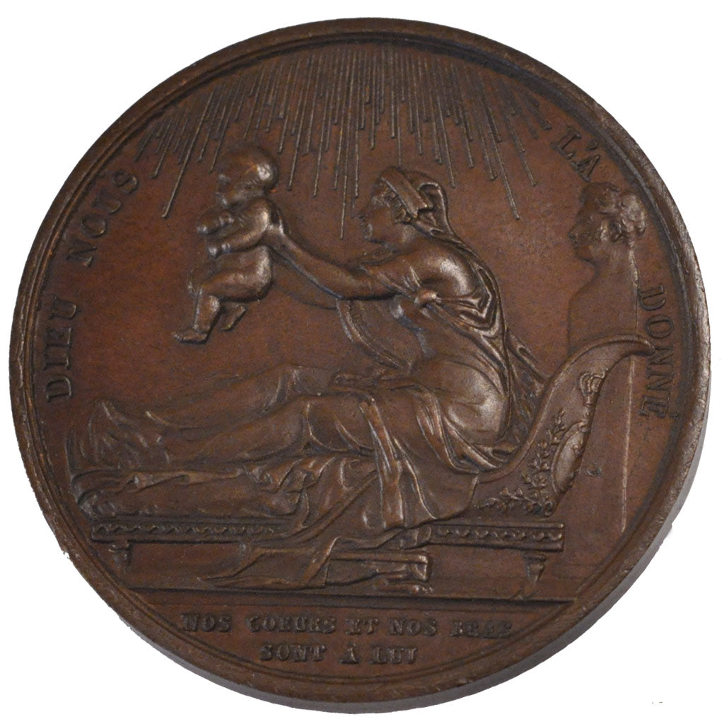 FRANCE, Politics, Society, War, Charles X, Medal, 1820, AU(55-58), Gayrard,...