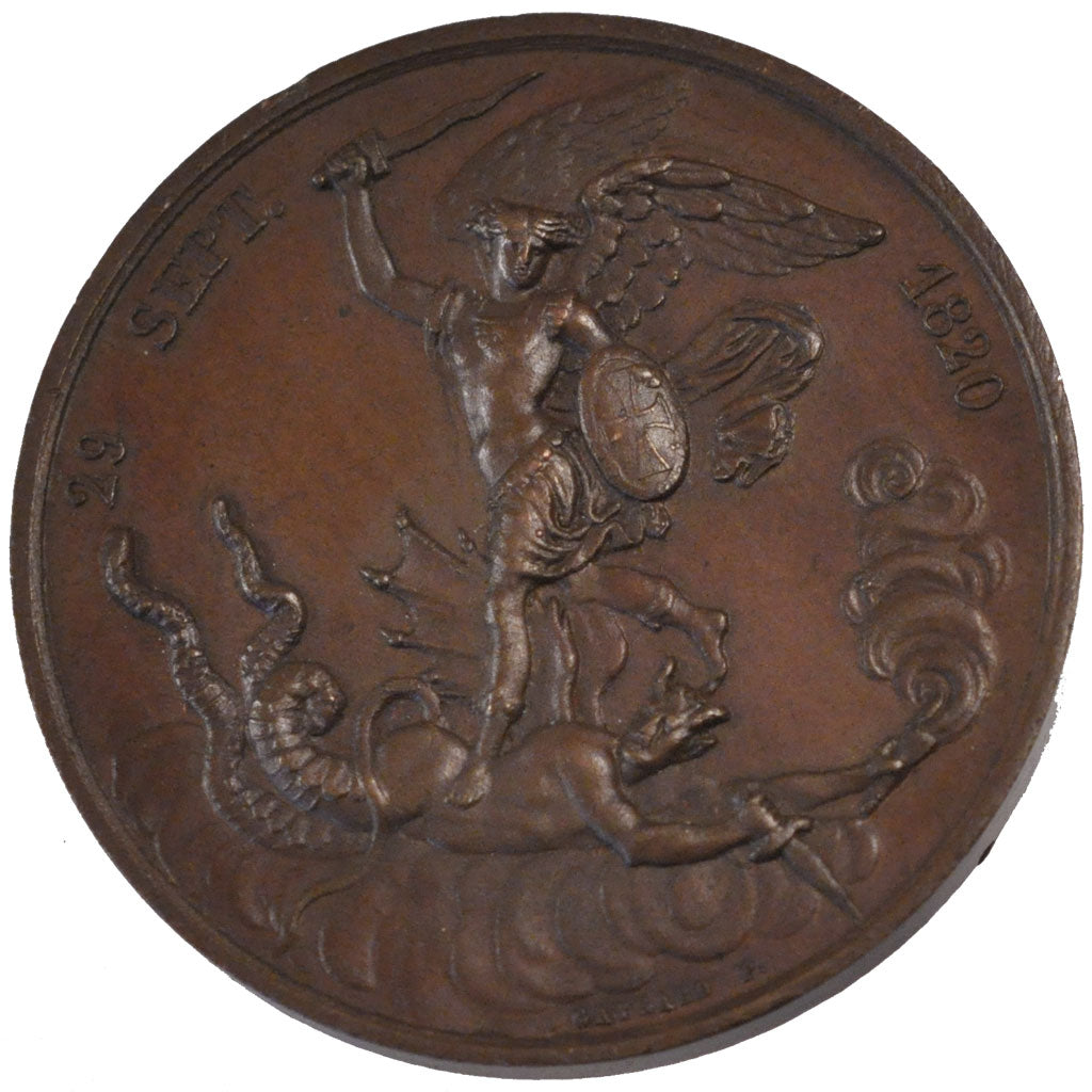 FRANCE, Politics, Society, War, Charles X, Medal, 1820, AU(55-58), Gayrard,...
