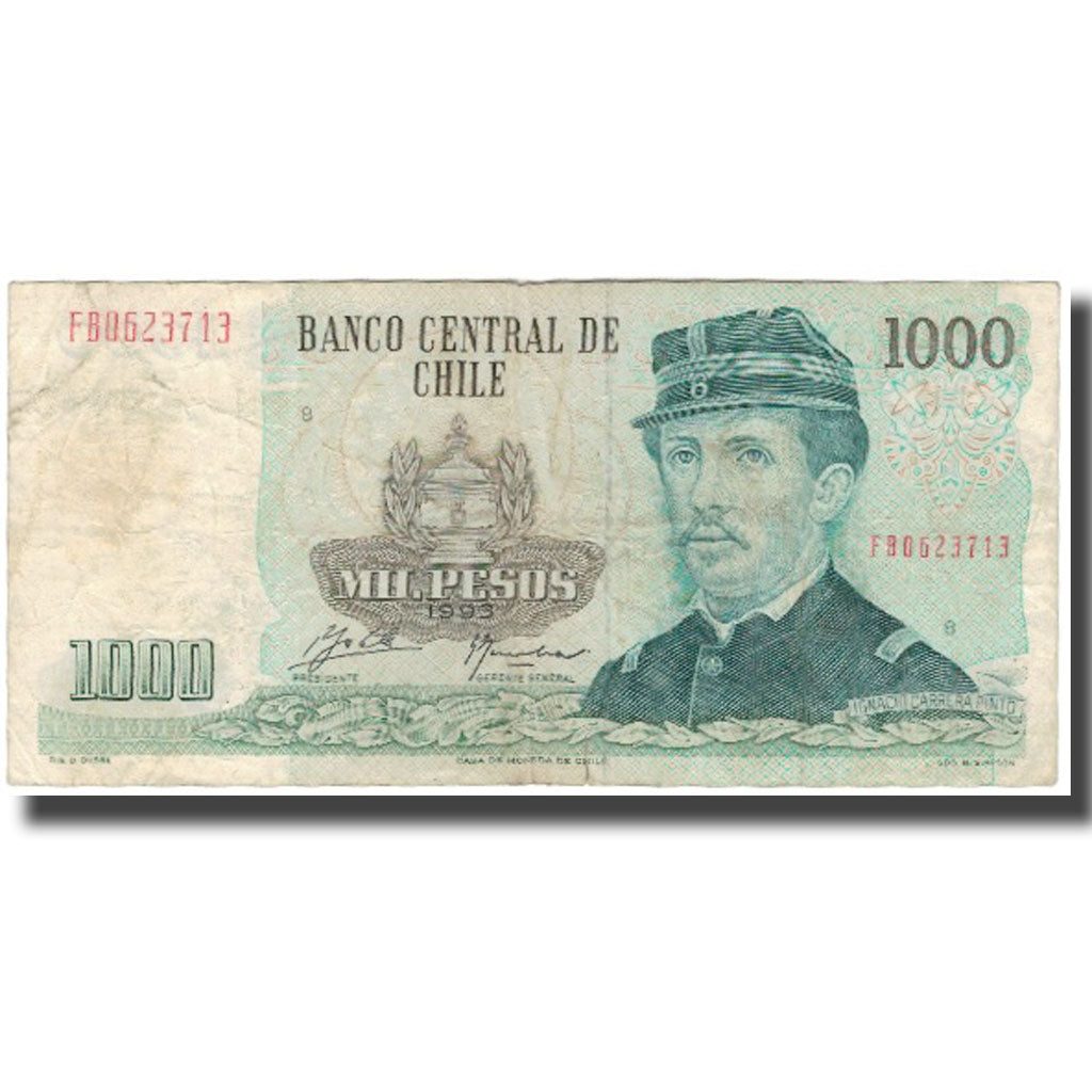 Geldschein, Chile, 1000 Pesos, 1993, KM:154b, S