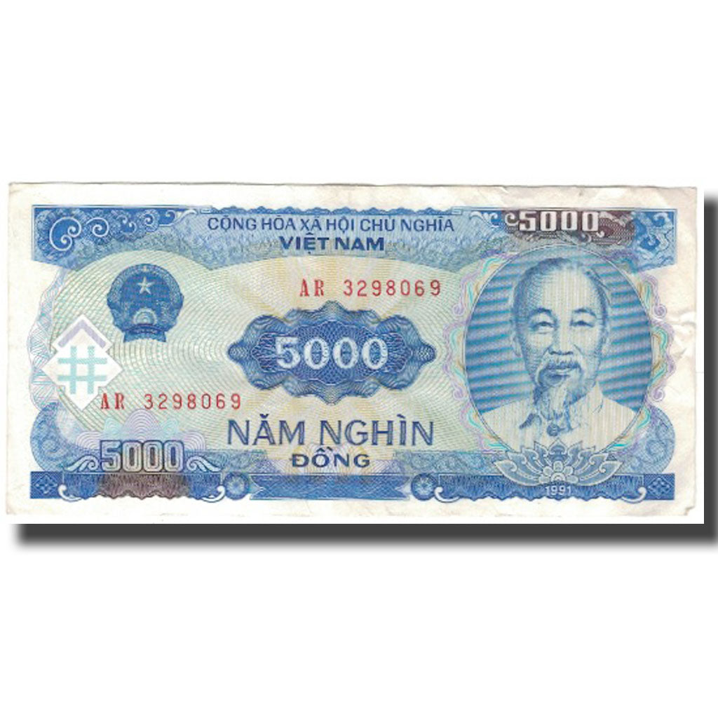 Banknot, Wietnam, 5000 D<ox>ng, 1991, KM:104a, EF(40-45)