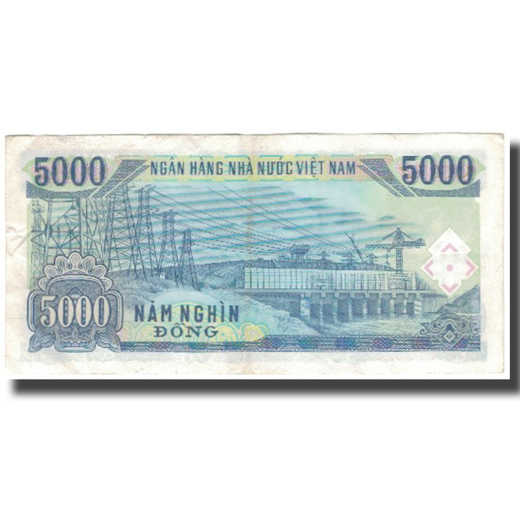 Banknot, Wietnam, 5000 D<ox>ng, 1991, KM:104a, EF(40-45)