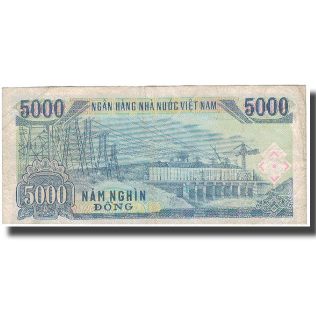 Geldschein, Vietnam, 5000 D<ox>ng, 1991, KM:104a, S