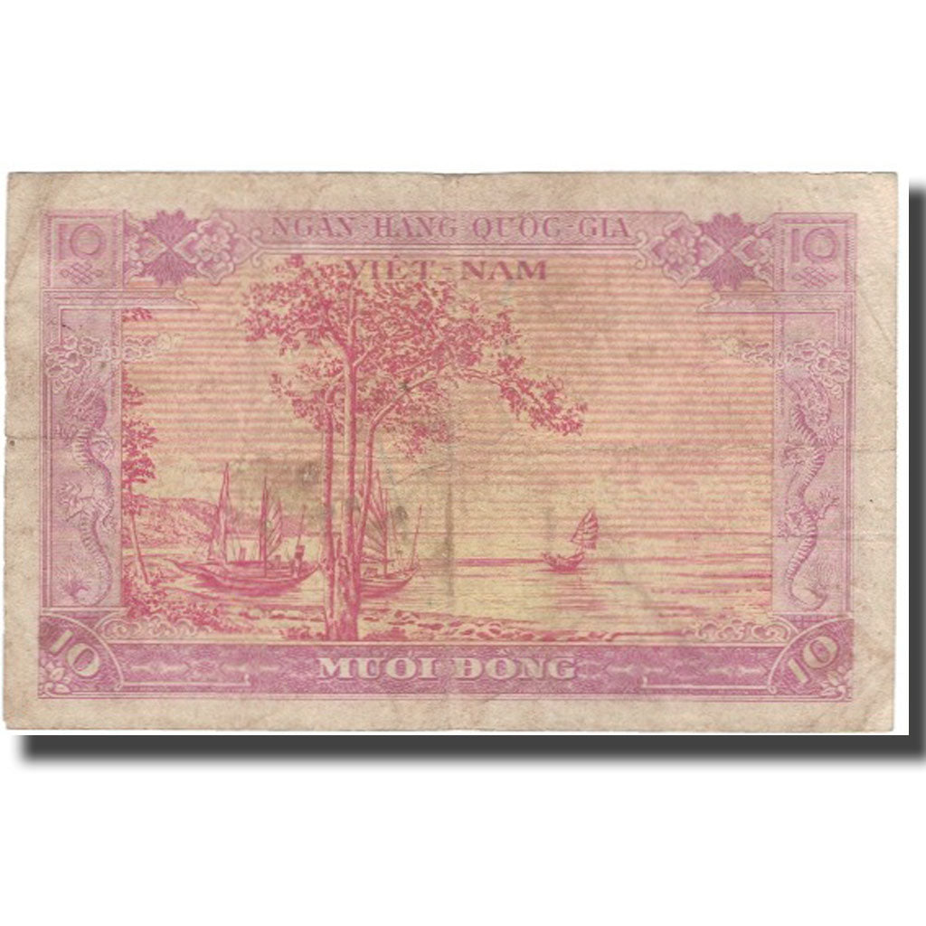 Banconote, Vietnam del Sud, 10 D<ox>ng, KM:3a, D