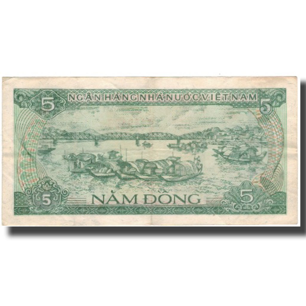 Banconote, Vietnam, 5 D<ox>ng, 1985, KM:92a, MB+