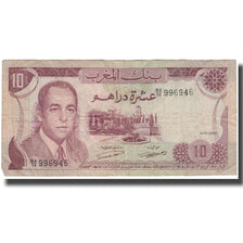 Geldschein, Marokko, 10 Dirhams, 1970, KM:57b, GE