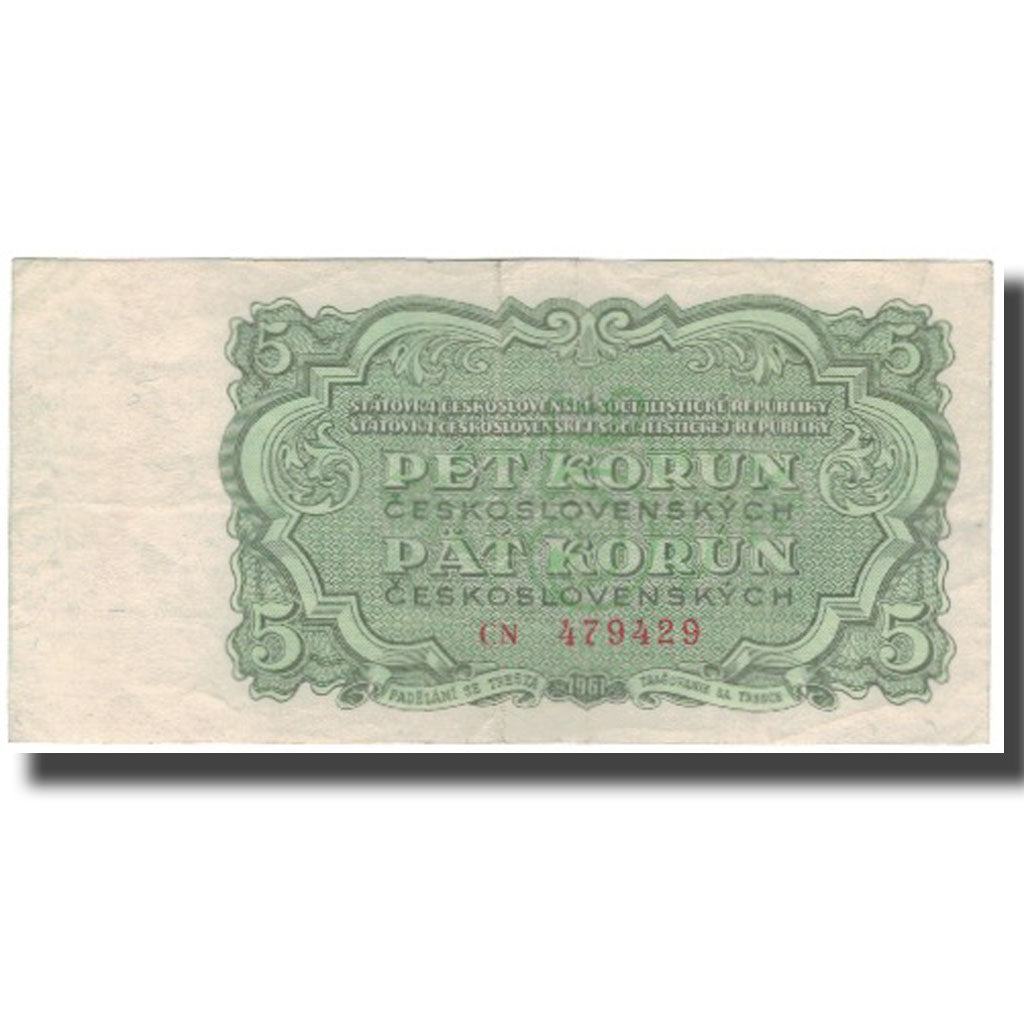 Billete, 5 Korun, Checoslovaquia, KM:82b, MBC