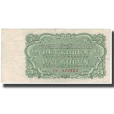 Billete, 5 Korun, Checoslovaquia, KM:82b, MBC